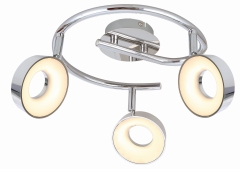 Lampa Sufitowa Żyrandol 4W LED Chrom 3000K