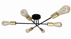 Lampa Sufitowa Żyrandol Czarny E27