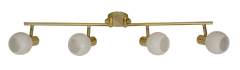 Lampa Sufitowa Żyrandol Listwa E14 Mosiądz