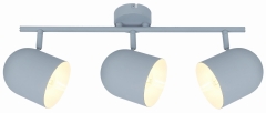 Lampa Sufitowa Żyrandol Listwa E27 Szary MAT