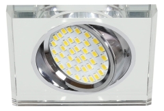 czko sufitowe Lampa Sufitowa Żyrandol Kwadratowa SZKŁO BEZBARWNE