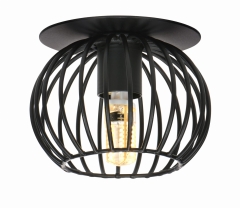 Czarny Oczko sufitowe Lampa Sufitowa Żyrandol