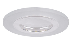 Lampa Stropowa Srebrny LED 4000K Klosz MROŻONY