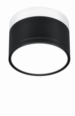 Lampa Sufitowa Żyrandol Tuba LED 4000K Czarny Biały