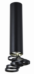 Lampa Sufitowa Żyrandol Tuba GU10 Czarny