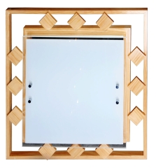 Plafon E27 40X40X10 KWADRACIKI ZӣTY