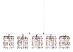 Lampa Wisząca Żyrandol G9 Fioletowy