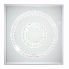 Lampa Sufitowa Żyrandol Plafon 16W LED 4000K Biały Podwójny Ring