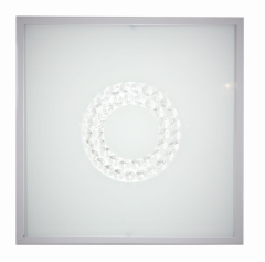 Lampa Sufitowa Żyrandol Plafon 16W LED 6500K Satyna Mały Ring