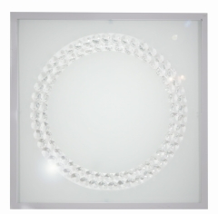Lampa Sufitowa Żyrandol Plafon 16W LED 4000K Satyna Duży Ring