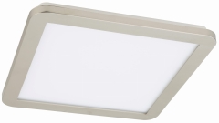 Lampa Sufitowa Żyrandol Plafon 30X30 18W LED IP44 Satyna Biały 3000K