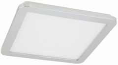 Lampa Sufitowa Żyrandol Plafon 30X30 18W LED IP44 Chrom GRA A 3000K