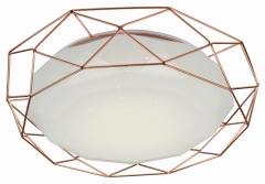 Lampa Plafon 43 LED 4000K Złoty