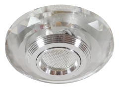 LED COB 230V Oprawa Stropowa Wpuszczana Stała WIELOKĄT STOŻKOWA SZLIFOWANA SZKŁO PrzezroczystaNE