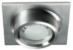 Nikiel Oprawa Stropowa Wpuszczana Stała Aluminium