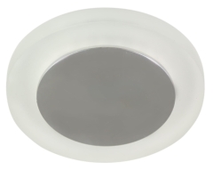 FR 1W LED 230V Oprawa Stropowa Wpuszczana Stała Okrągła SZKŁO MROŻONE