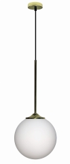 Lampa Wisząca Żyrandol GLASGOW Złoty 90x20x20