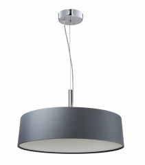 Lampa Wisząca Żyrandol E27 SREBRZYSTO Szary