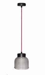 Lampa Wisząca Żyrandol Czerwony 90x14 0