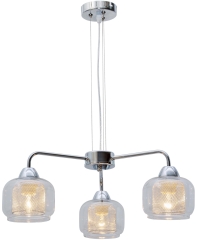 Lampa Wisząca Żyrandol E14 Chrom