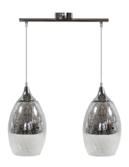 Lampa Wisząca Żyrandol E27 Srebrny
