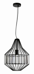 Lampa Wisząca Żyrandol E27 Czarny
