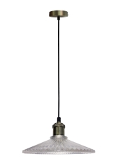Lampa Wisząca Żyrandol 210mm Bezbarwny Patyna