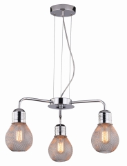 Lampa Wisząca Żyrandol E27 Chrom