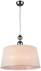 Lampa Wisząca Żyrandol 45 E27 Chrom Biały