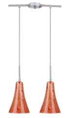 Lampa Wisząca Żyrandol 40 E14 Chrom Satyna Nikiel