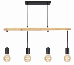 Lampa Wisząca Żyrandol E27 Czarny