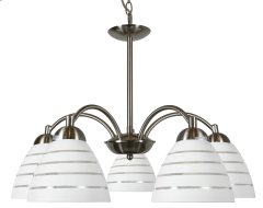 Lampa Wisząca Żyrandol E27 Satyna