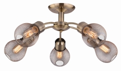 Lampa Wisząca Żyrandol E27 Patyna