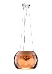 Lampa Wisząca Żyrandol G9 SZKLANY Złoty