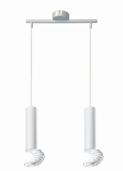 Lampa Wisząca Żyrandol Tuba GU10 6 Biały
