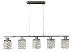 Lampa Wisząca Żyrandol G9 Chrom Kryształki