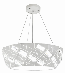 Lampa Wisząca Żyrandol 36 G9 Z ŻARÓWKĄ Biały