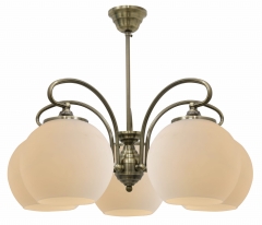 Lampa Wisząca Żyrandol E27 Patynowa Miedź Miedziana