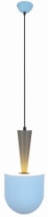 Lampa Wisząca Żyrandol Niebieska Szary