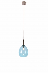 Lampa Wisząca Żyrandol KA Chrom Niebieska