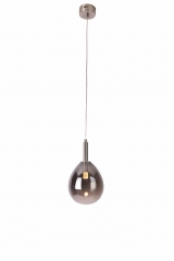 Lampa Wisząca Żyrandol KA Chrom Szary