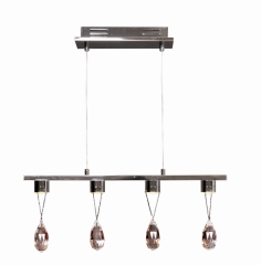 Lampa Wisząca Żyrandol LED Chrom