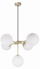 Lampa Wisząca Żyrandol G9 Mosiądz
