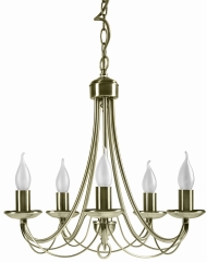 Lampa Wisząca Żyrandol E14 Patyna