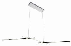 Lampa Wisząca Żyrandol 1023 2 LED Chrom 4000K
