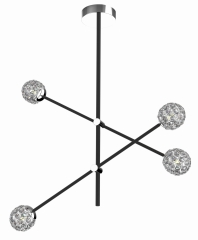 Lampa Wisząca Żyrandol MAX G9 LED Czarny