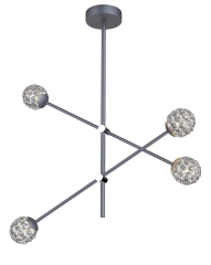 Lampa Wisząca Żyrandol MAX G9 LED Szary