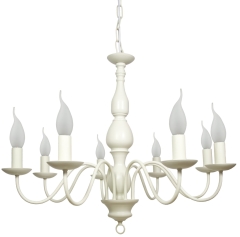 Lampa Wisząca Żyrandol E14 Kremowy