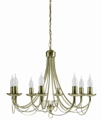 Lampa Wisząca Żyrandol E14 Patyna
