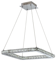 Lampa Wisząca Żyrandol Kwadrat 442 LED Chrom